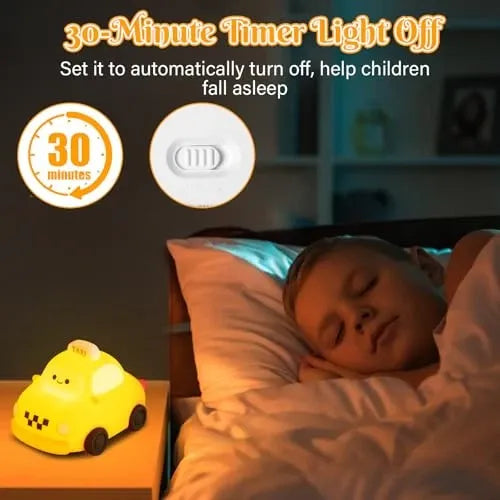 Soft Silicone Touch Control Rechargeable LED Taxi Night Lamp