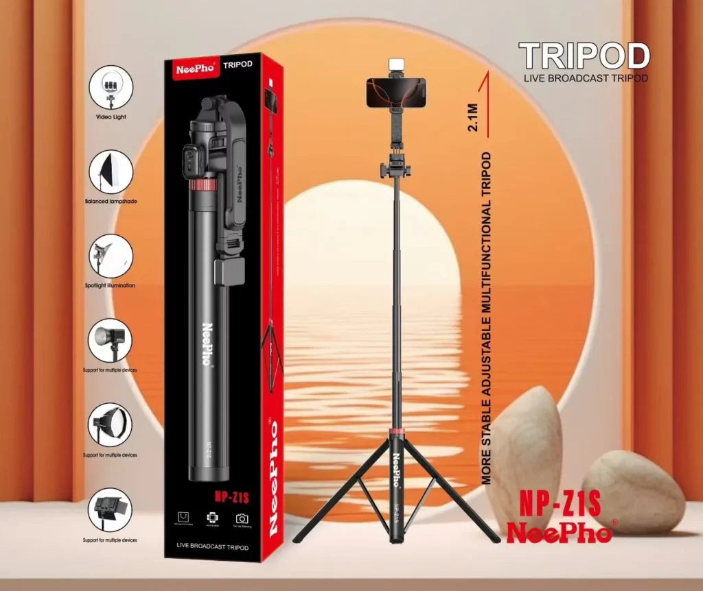 NeePho NP-Z1S Tripod for Live Broadcast and Video Recording