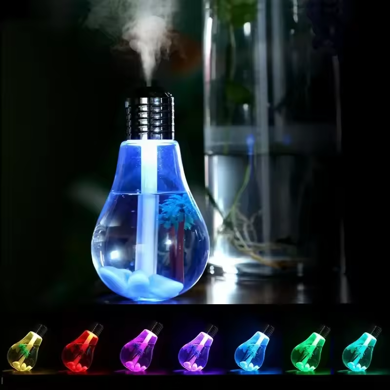 Creative Bulb Shaped Humidifier – 400ML