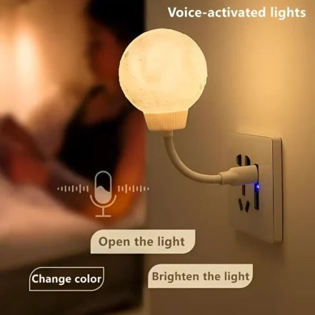 Moon Light Voice Controlled LED Lamp